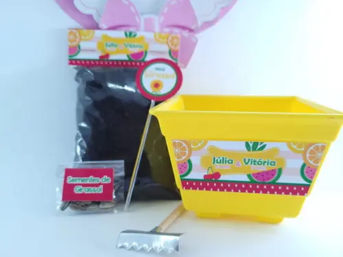 Kit Plantio Festa Quitandinha Lembrancinha Frutinhas