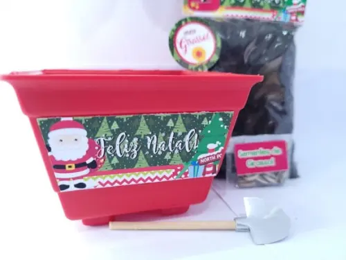 Kit Plantio Jardinagem Ecológico Brinde de Natal
