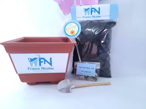 Kit Plantio Jardinagem Ecológico Brinde Empresa com Logo