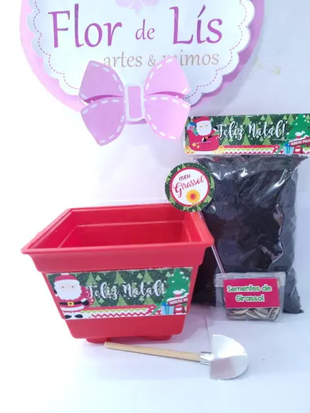 Kit Plantio Jardinagem Ecológico Brinde de Natal