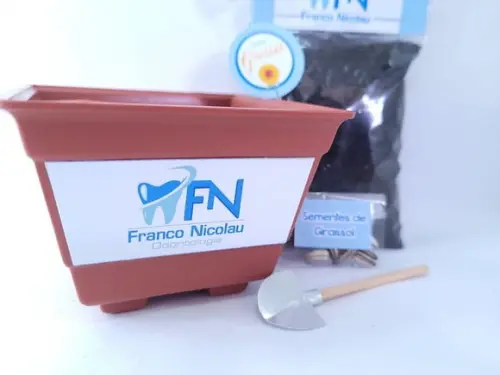 Kit Plantio Jardinagem Ecológico Brinde Empresa com Logo