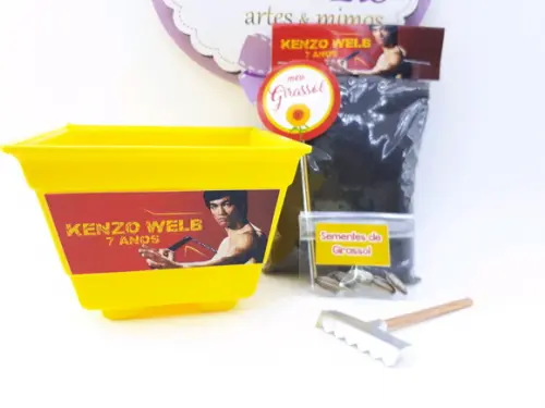 Kit Plantio Personalizado Bruce Lee