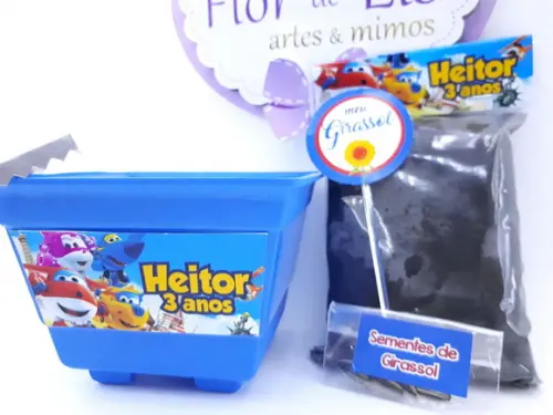 Kit Plantio Personalizado Super Wings