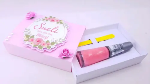 Kit Sabonete Esmalte e Lixa de Unhas Dia das Mães com Sacola