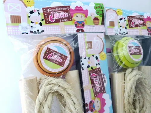 Kit Super Diversão Fazendinha Menina Lembrancinha