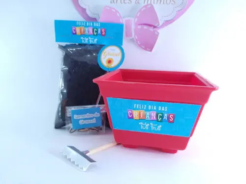 Kit Vamos Plantar Lembrancinha Dia das Crianças Empresa