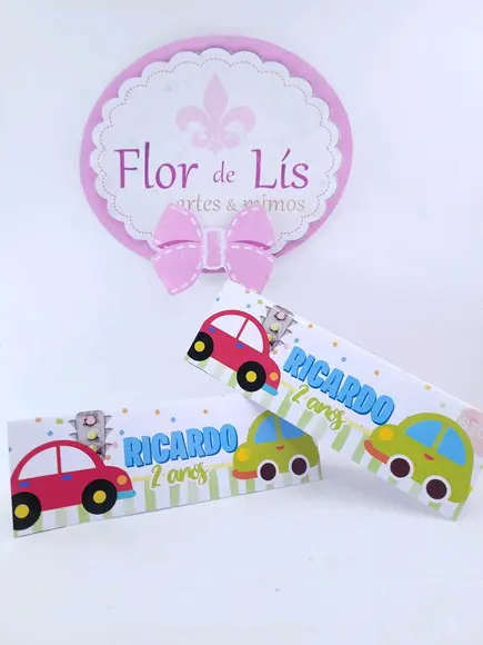 Lapela Personalizada Transportes para Lembrancinha Carros