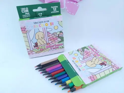Lápis de Colorir Bobbie Goods 12 Cores Personalizado