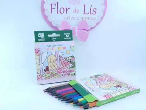 Lápis de Colorir Bobbie Goods 12 Cores Personalizado