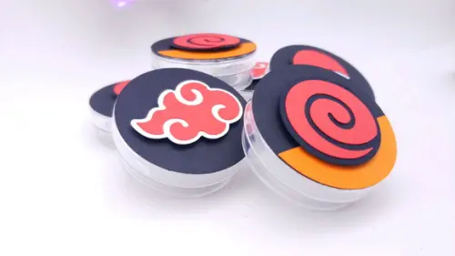 Latinha Naruto Símbolos Akatsuki Uchiha Festa Personalizada