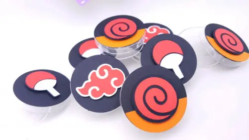 Latinha Naruto Símbolos Akatsuki Uchiha Festa Personalizada