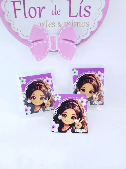 Lembrancinha Brinco de Pérola em Tag Personalizada