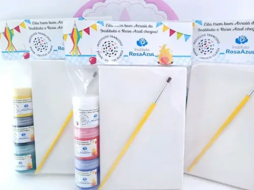 Lembrancinha Festa Junina Kit Pintura Brinde Prenda
