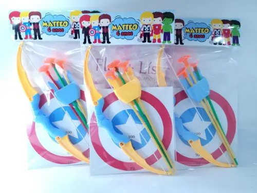 Lembrancinha Personalizada Arco e Flecha Heróis Cute