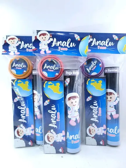 Lembrancinha Personalizada Astronauta Menina Kit Divertido