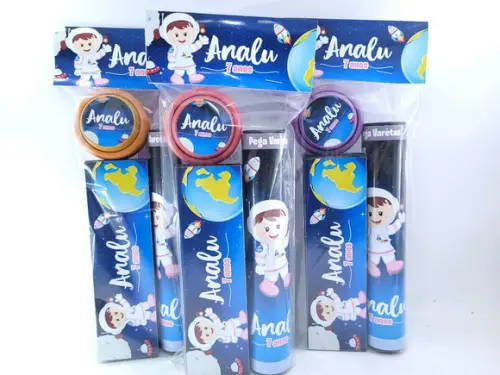 Lembrancinha Personalizada Astronauta Menina Kit Divertido