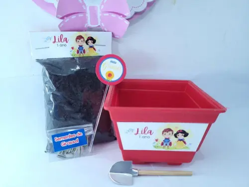Lembrancinha Personalizada Kit Plantação Branca de Neve