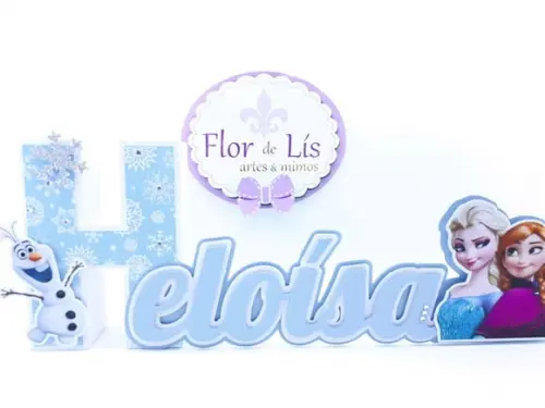 Letra 3d Cursiva Frozen