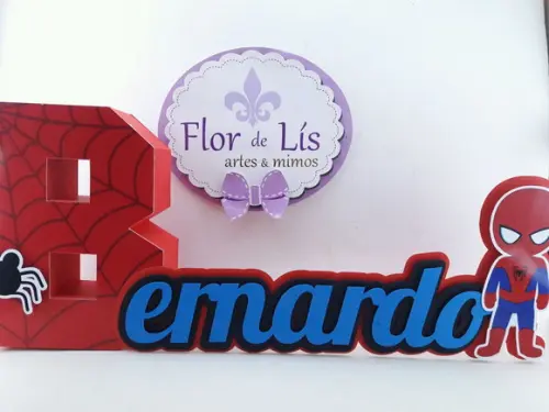 Letra 3d Cursiva Homem Aranha Cute