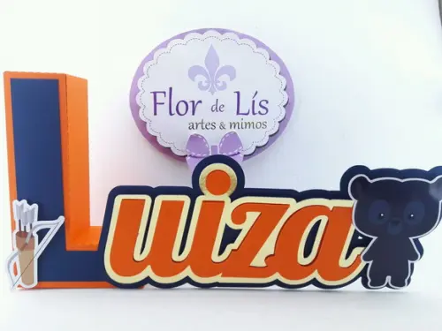 Letra 3d Cursiva Valente Mérida