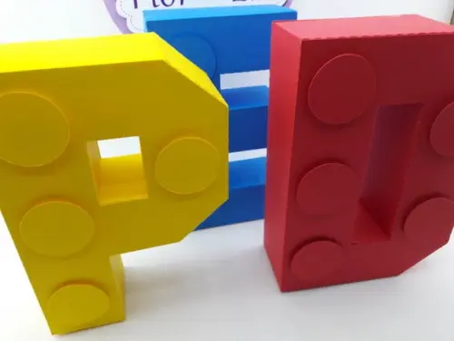 Letras 3d Lego