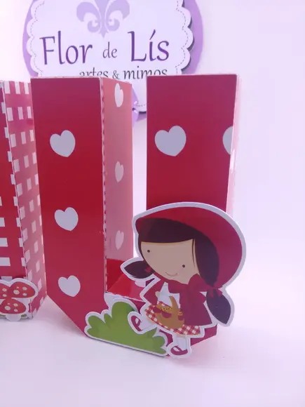 Letras 3d Chapeuzinho Vermelho