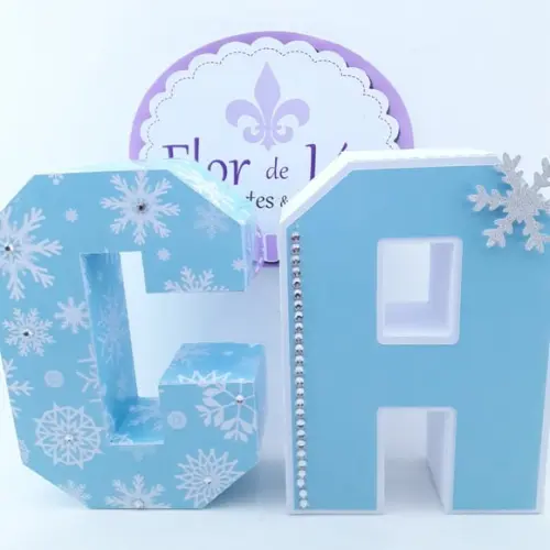 Letras 3d Frozen Luxo