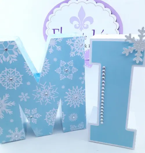 Letras 3d Frozen Luxo