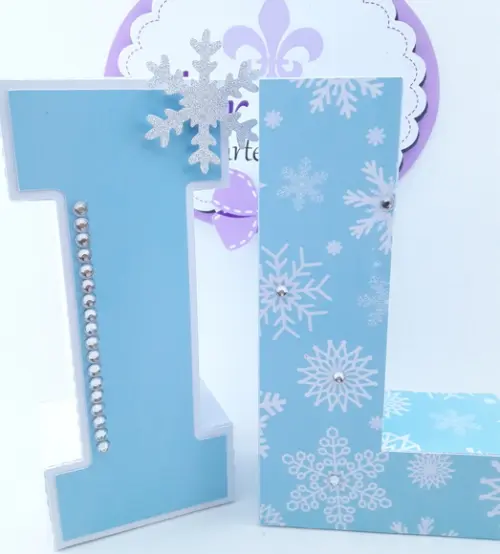 Letras 3d Frozen Luxo