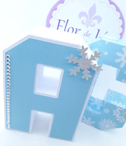 Letras 3d Frozen Luxo
