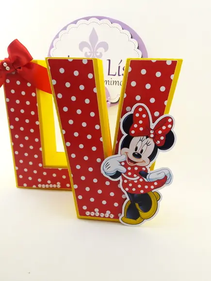 Letras 3d Minnie