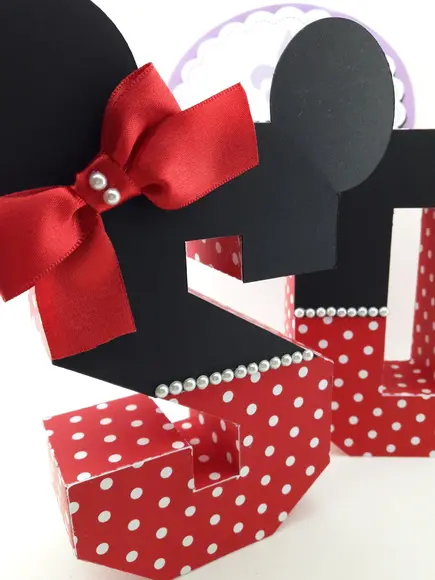 Letras 3d Minnie Luxo