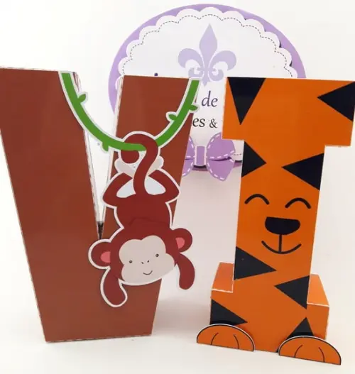 Letras 3d Safari