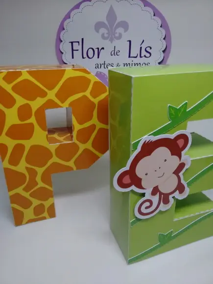 Letras 3d Safari