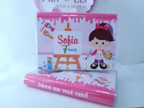 Maleta Estojo Pintura Arte Pintando o Sete Menina