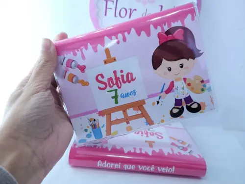 Maleta Estojo Pintura Arte Pintando o Sete Menina
