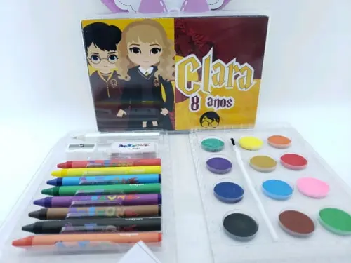 Maleta Estojo Pintura Harry Potter Colorir