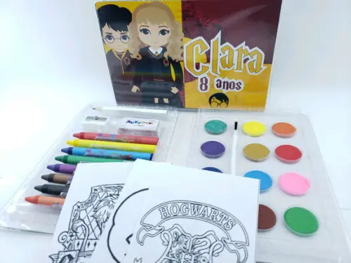 Maleta Estojo Pintura Harry Potter Colorir