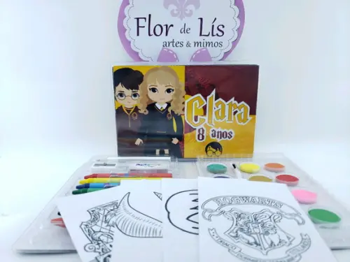 Maleta Estojo Pintura Harry Potter Colorir