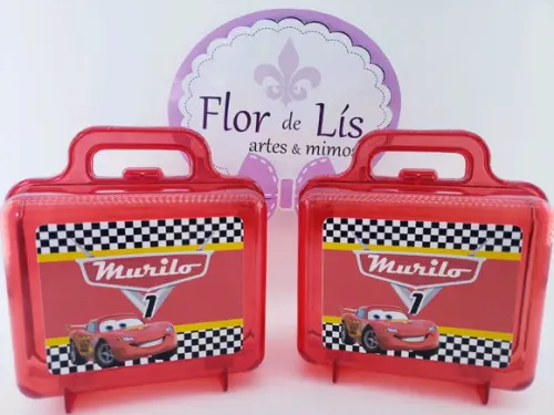 Maletinha Acrílica Carros