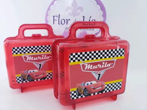 Maletinha Acrílica Carros