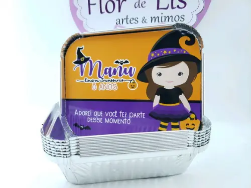 Marmitinha 250gr Halloween Menina Bruxinha