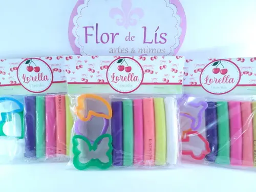 Massinha de Modelar Cereja Personalizada Festa Cerejinha