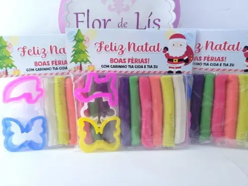 Massinha de Modelar de Natal Brinde Final de Ano Escolar