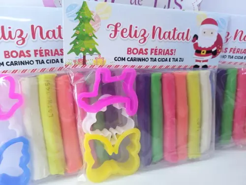 Massinha de Modelar de Natal Brinde Final de Ano Escolar