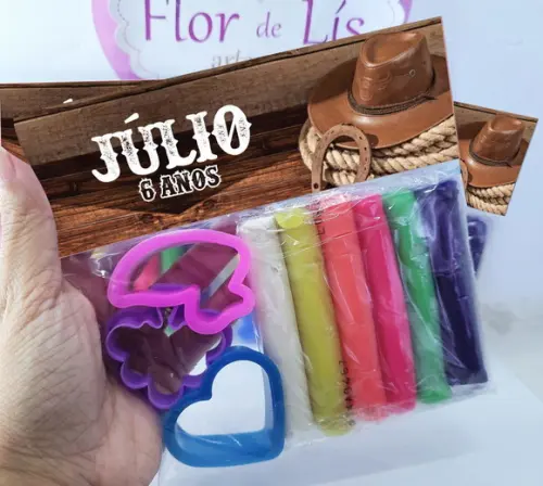 Massinha de Modelar Personalizada Festa Boiadeiro Menino
