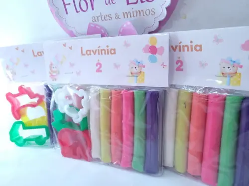 Massinha de Modelar Ursinha Aquarela com Cortadores