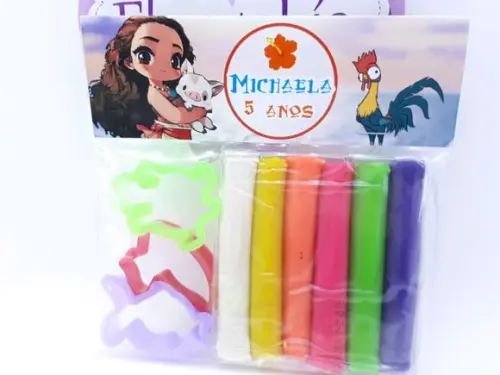 Massinha Modelar Forminhas Moana Desenho