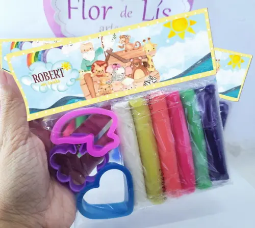Massinha Modelar Personalizada a Arca de Noé com Cortadores