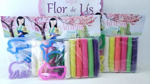 Massinha Modelar Princesa Mulan com Forminhas